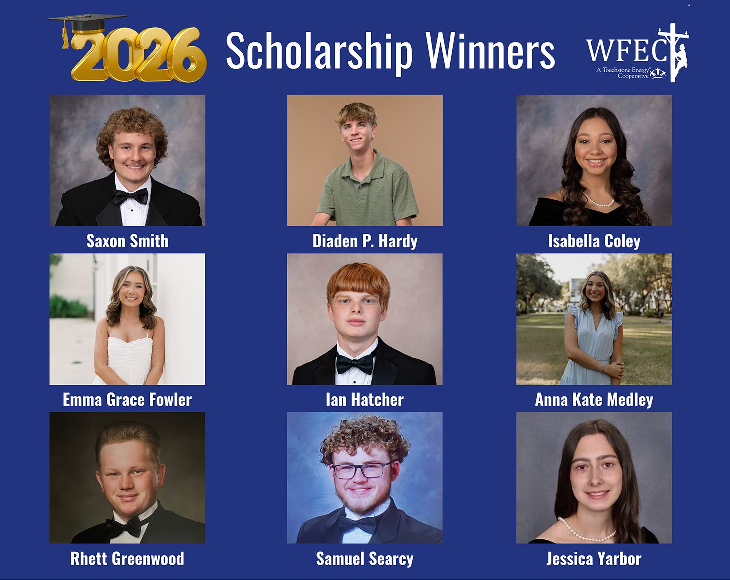 photo for WFEC Recognizes Local Students with Scholarships